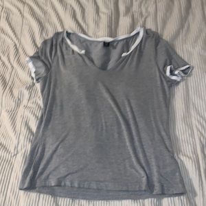 Gray low cut shirt